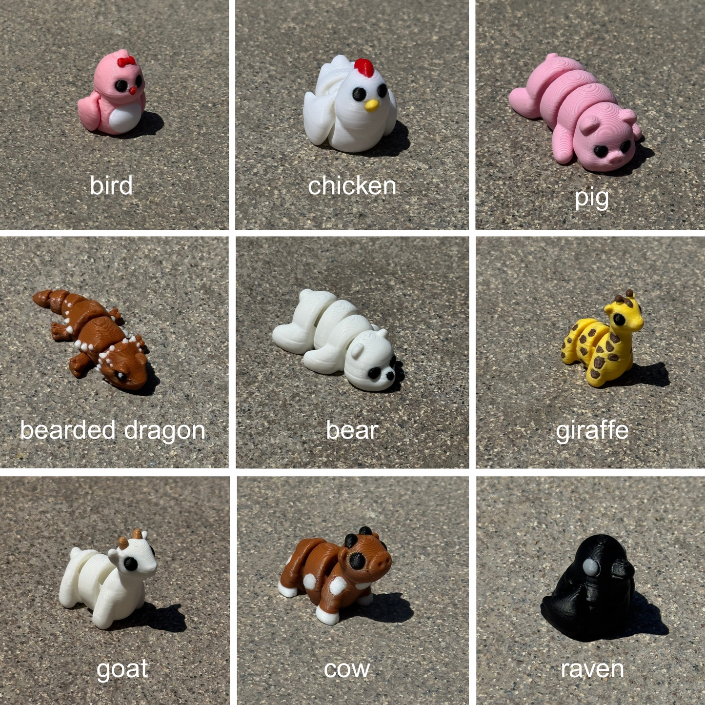 Vexlings minis 5 pack and Bulk Packs - Cute articulating collectible mini animals mini pack