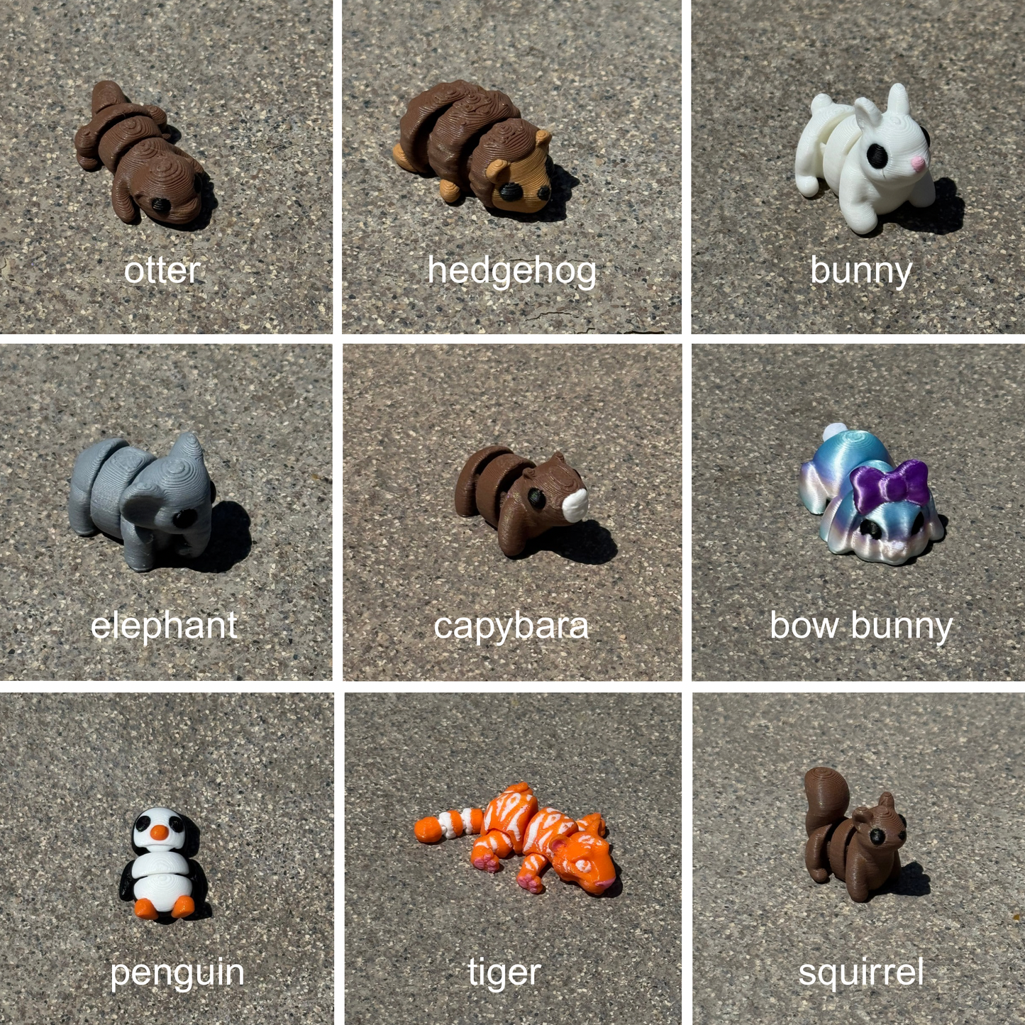 Vexlings minis 5 pack and Bulk Packs - Cute articulating collectible mini animals mini pack