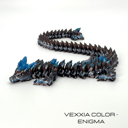 Vexxia Giant Articulated Wolf Dragon Figurine 27in