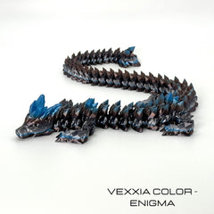 Vexxia Giant Articulated Wolf Dragon Figurine 27in thumb 1