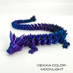 Vexxia Giant Articulated Crystal Dragon Figurine 24in thumb 3