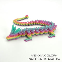 Vexxia Giant Articulated Crystal Dragon Figurine 24in thumb 1