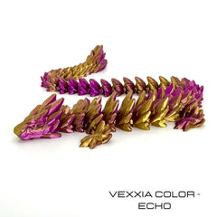 Vexxia Giant Articulated Gemstone Dragon Figurine 26in thumb 1