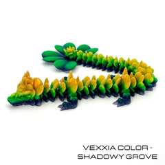 Vexxia Giant Articulated Clover Dragon Figurine 18in thumb 1