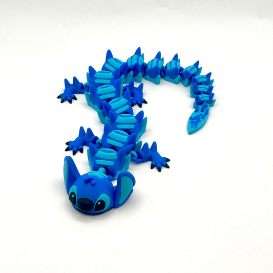 Stitch, holographic dragon