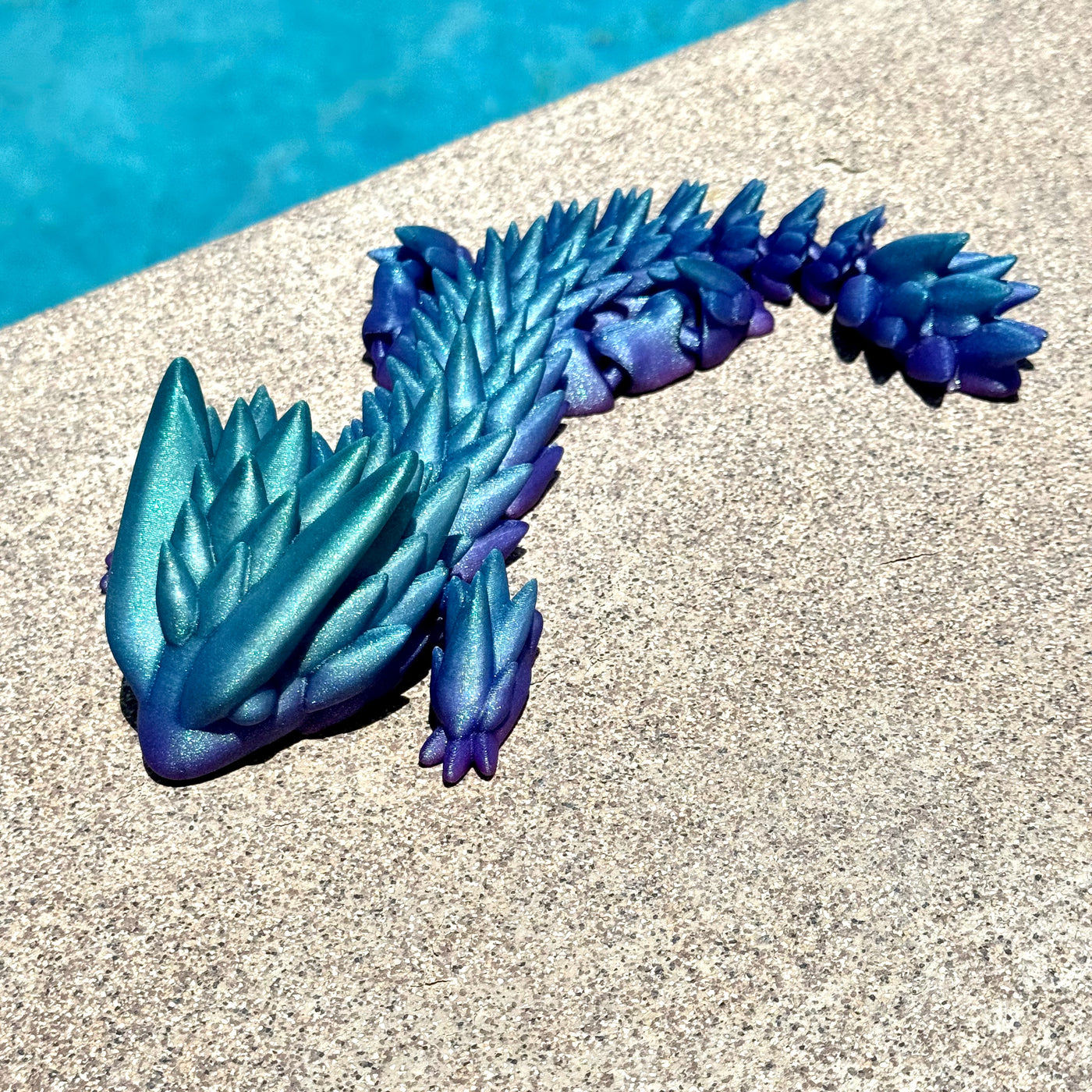 Vexxia Giant Spiky Dragon Articulated Figurine 11in