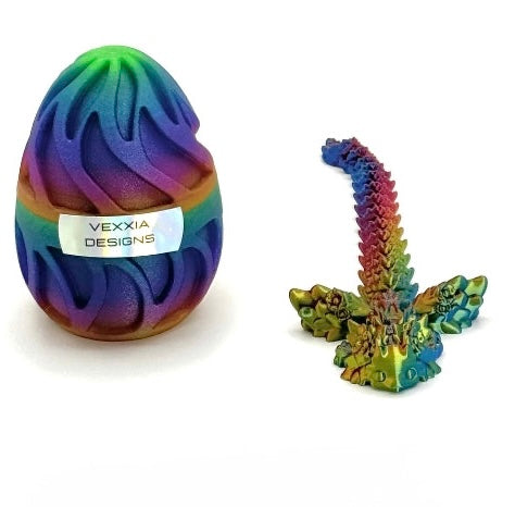 Vexxia Axolotl Dragon 12in with Custom Egg Set