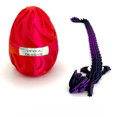 Vexxia Spiky Dragon 12in with Custom Egg Set