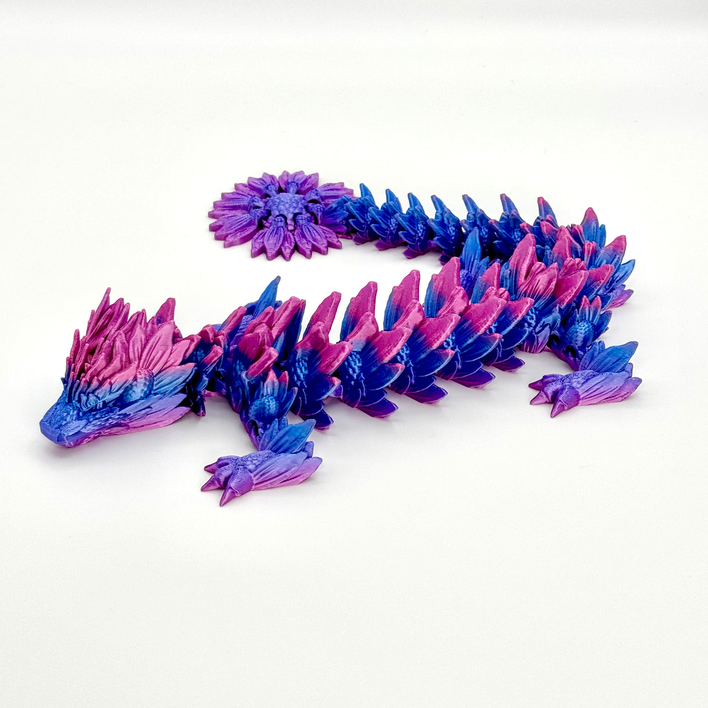 Vexxia Giant Articulated Sunflower Dragon Figurine 18in