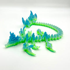 Vexxia Giant Articulated Coral Reef Dragon Figurine 19in thumb 1