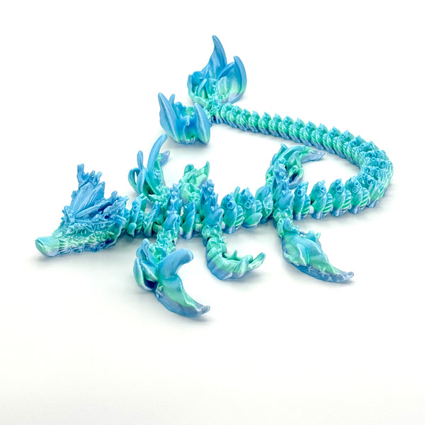 Vexxia Giant Articulated Coral Reef Dragon Figurine 19in alt view