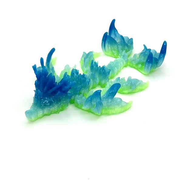 Vexxia Coral Reef Petite Articulated Dragon Figurine 6in