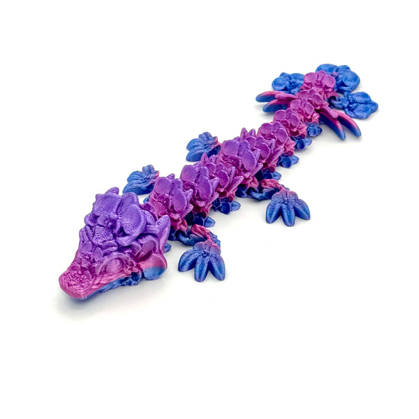Vexxia lunar Petite Articulated Dragon Figurine 8in