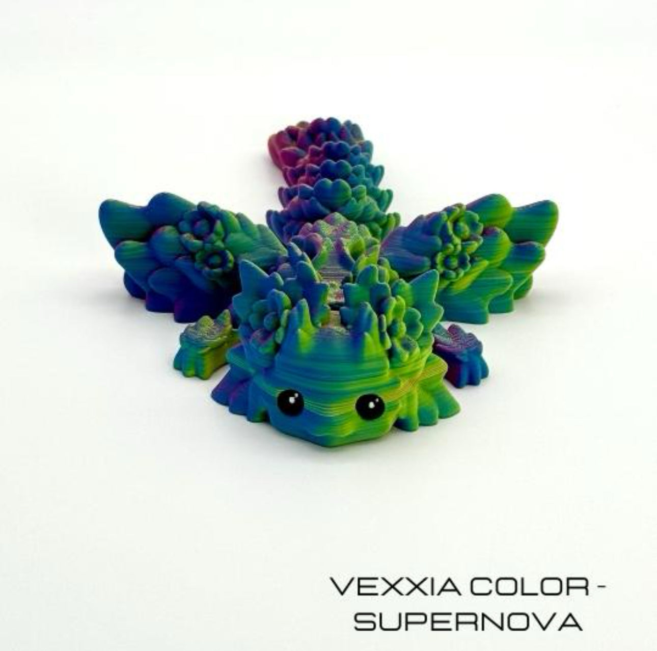 Vexxia Petite Winged Axolotl Dragon Figurine 8in